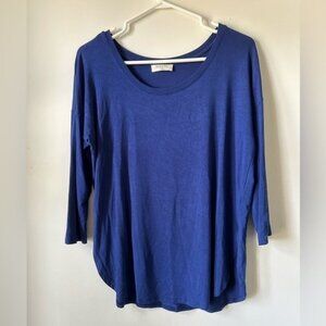 Babaton Norris  Blue 3/4 Sleeve Shirt